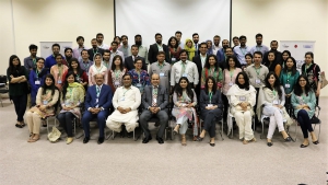 Alumni and recruiters at Fulbright Connect in Lahore.