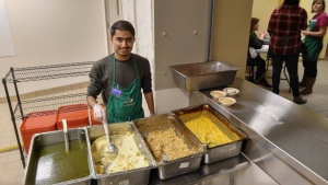 Humas Tahir Serving at Soup Kitchen