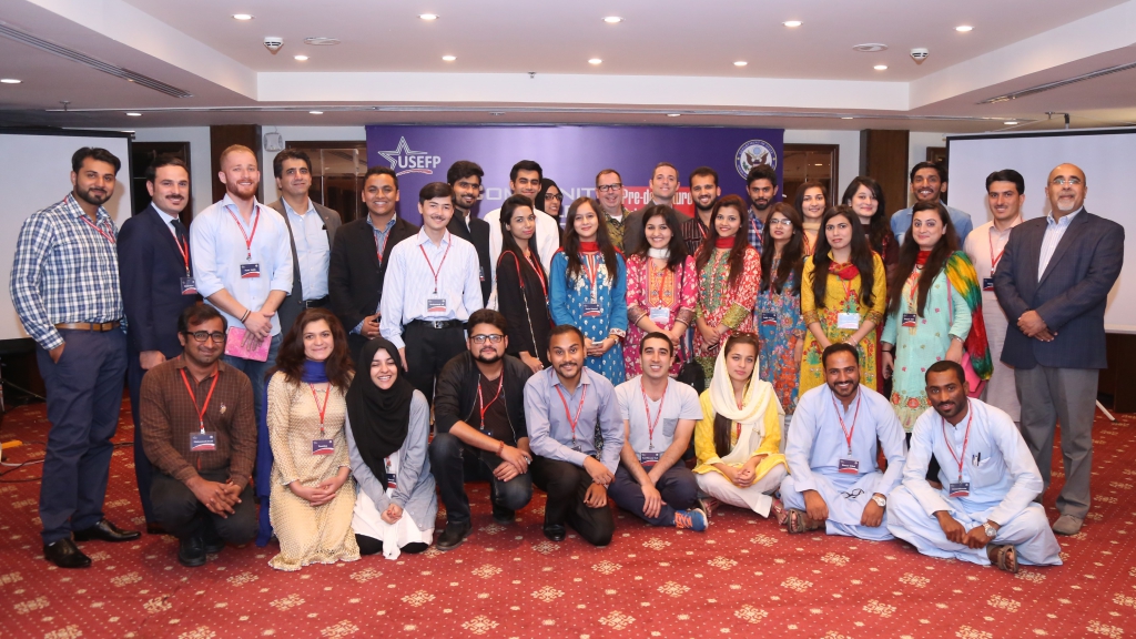 A final group photograph with all the CCIP grantees in Islamabad, before they head out for their studies.