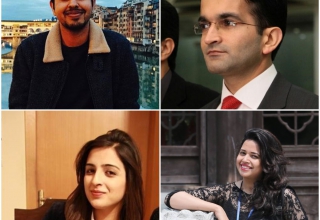 Clockwise: Hassan Nasir, Kamran Ali Changezi, Sarah Atiq, Maryam Zahra Khan
