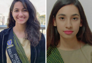 Mahnoor (left) and Amna (right) are making the most of their freshmen year.