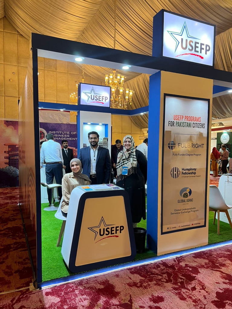 Advisers at the Karachi booth