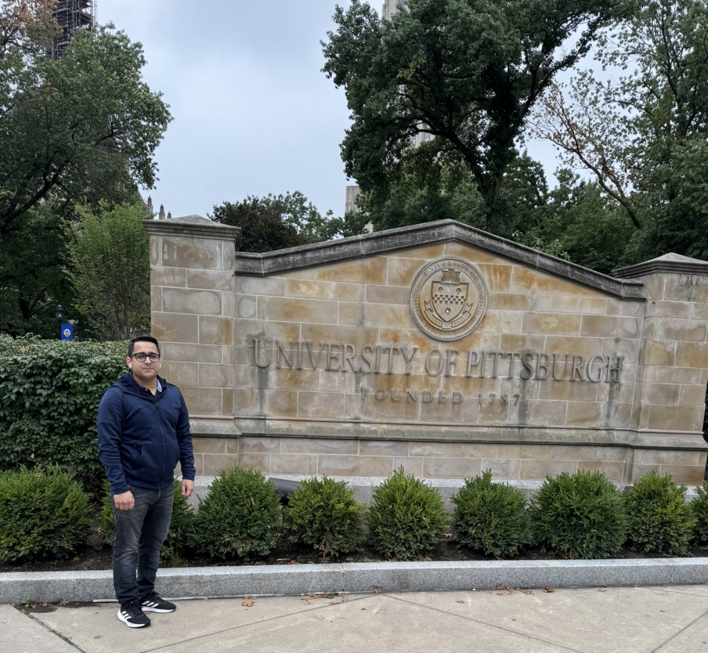 Senior EducationUSA Adviser Aman Bashir at the University of Pittsburg