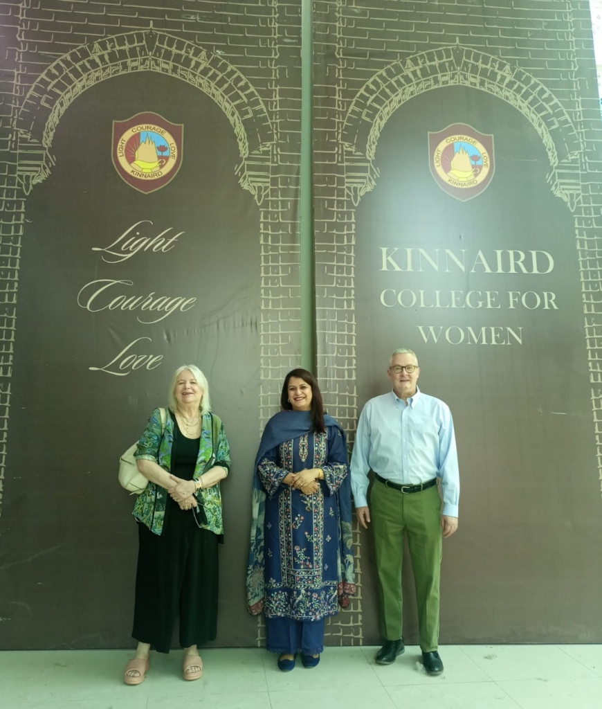 Picture of Ms. Rita and Dr. Peter with Prof. Dr. Iram Anjum