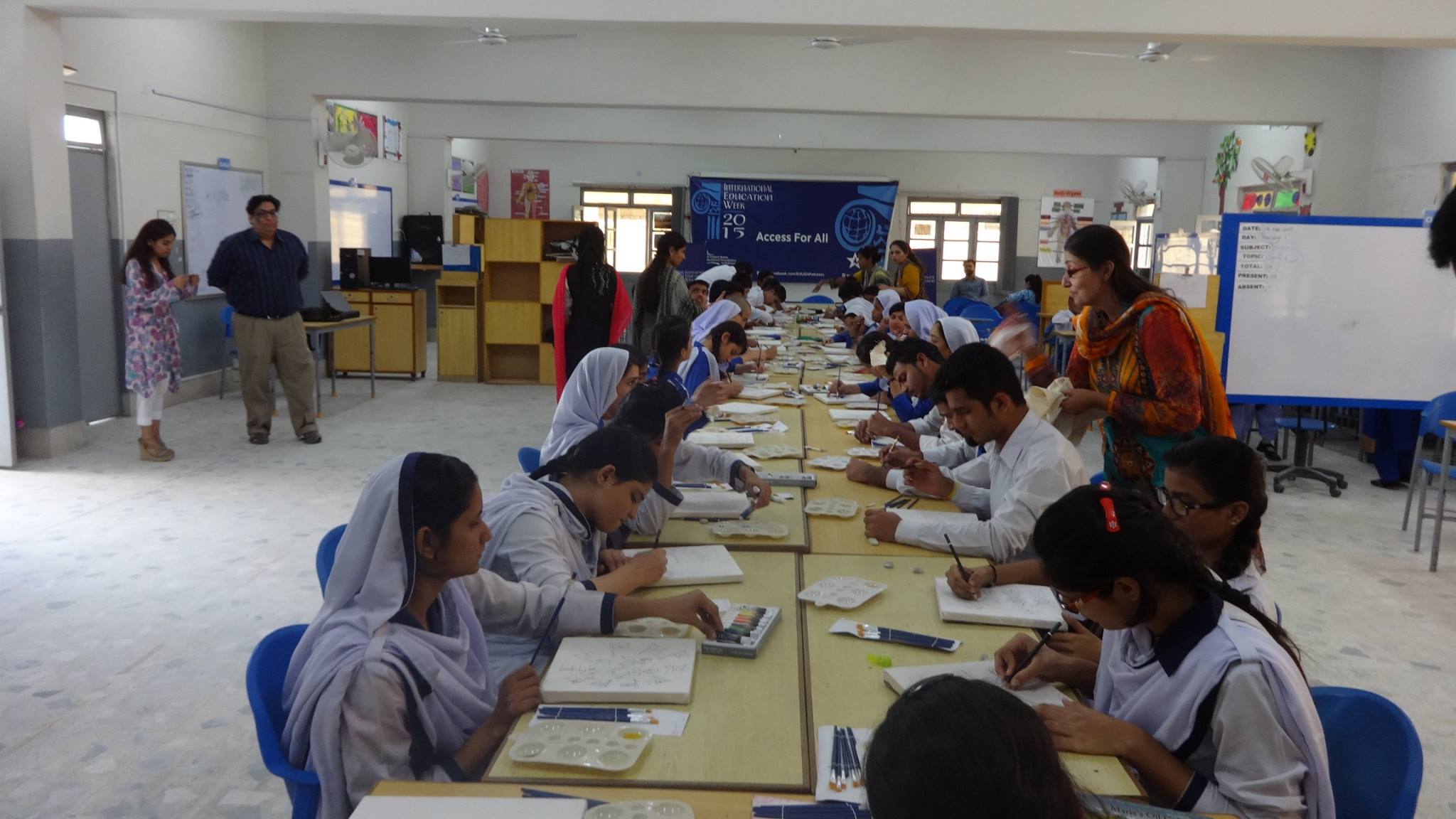 Karachi: Painting Competition at the Deaf Reach School