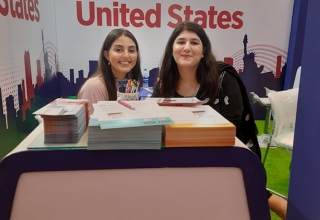 Advisers at the Lahore Expo booth